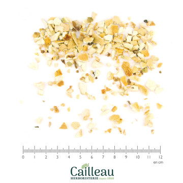 CITRON écorce de fruit coupé